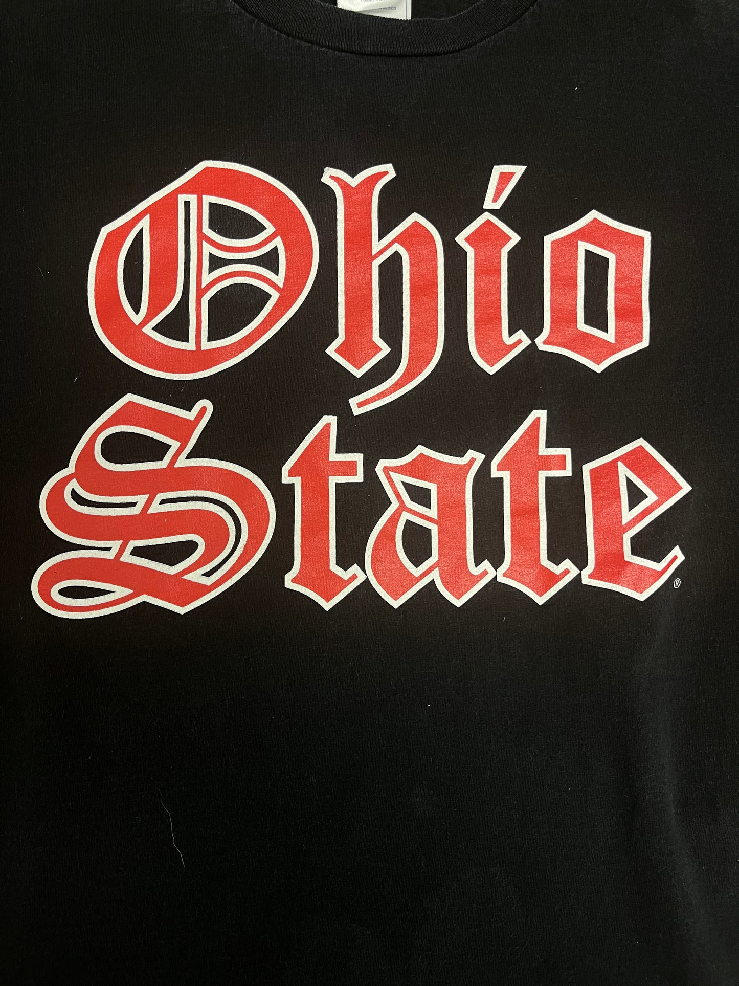 Ohio State Buckeyes Graphic Tee | Size Large | Vintage 2000s College Black T-Shirt |