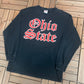 Ohio State Buckeyes Graphic Tee | Size Large | Vintage 2000s College Black T-Shirt |