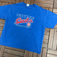 Chicago Cubs Baseball Club Graphic Tee | Size X-Large | Vintage 2000s MLB Baseball Blue T-Shirt |