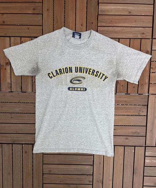 Clarion University Alumni Graphic Tee | Size Small | Vintage 2000s College Grey T-Shirt |