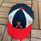 California Angels Panel Graphic Hat | Snap Back | Vintage 1990s MLB Baseball Blue Cap |
