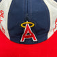 California Angels Panel Graphic Hat | Snap Back | Vintage 1990s MLB Baseball Blue Cap |