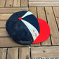 California Angels Panel Graphic Hat | Snap Back | Vintage 1990s MLB Baseball Blue Cap |