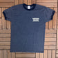 Kangas Sauna Thunder Bay Graphic Tee | Size Medium | Vintage 2000s Funny Promotional Blue T-Shirt |