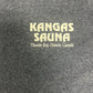 Kangas Sauna Thunder Bay Graphic Tee | Size Medium | Vintage 2000s Funny Promotional Blue T-Shirt |