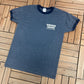 Kangas Sauna Thunder Bay Graphic Tee | Size Medium | Vintage 2000s Funny Promotional Blue T-Shirt |