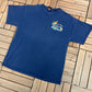 Harley Davidson Orlando, Florida Graphic Tee | Size Medium | Vintage 2000s Biker Motorcycle Blue T-Shirt | Free Shipping to USA |