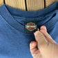 Harley Davidson Orlando, Florida Graphic Tee | Size Medium | Vintage 2000s Biker Motorcycle Blue T-Shirt | Free Shipping to USA |