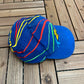 Jeff Gordon NASCAR Embroidered Graphic Hat | Snap Back | Vintage 2000s Racing Blue & Red Cap |