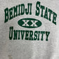 Bemidji State University Beavers Champion Graphic Crewneck | Size Medium | Vintage 2000s College Sports Grey Sweater | Free Shipping to USA|