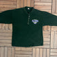 Manitoba Moose Graphic Tee | Size Large | Vintage 1990s American Hockey League AHL Green T-Shirt |