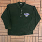 Manitoba Moose Graphic Tee | Size Large | Vintage 1990s American Hockey League AHL Green T-Shirt |