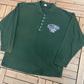 Manitoba Moose Graphic Tee | Size Large | Vintage 1990s American Hockey League AHL Green T-Shirt |