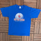 Dayton Flyers Basketball Graphic Tee | Size Large | Vintage 2000s College Sports Blue T-Shirt | Free Shipping to USA |