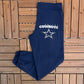 Dallas Cowboys Graphic Sweat Pants | Size Small | Vintage 1990s NFL Football Blue Sweat Pants |