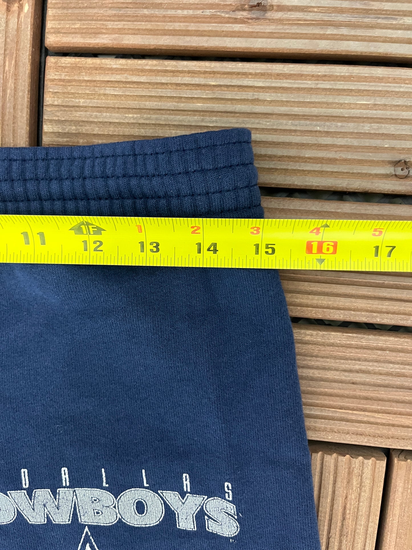 Dallas Cowboys Graphic Sweat Pants | Size Small | Vintage 1990s NFL Football Blue Sweat Pants |