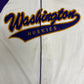 Washington Huskies Stitched Graphic Jersey | Size Large | Vintage 1990s College Sports White Jersey |