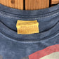 Wolf & The American Flag Graphic Tee | Size Large | Vintage 2000s Promotional Animal Blue T-Shirt | The Mountain | Free Shipping to USA|
