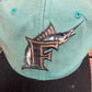 Florida Marlins Embroidered Graphic Hat | Snap Back | Vintage 1990s American Needle MLB Baseball Blue Cap |