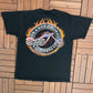Orange County Choppers Graphic Tee | Size Large | Vintage 2000s Retro Motorcycle Racing Black Biker T-Shirt | Free Shipping to USA|