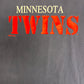 Minnesota Twins Baseball Graphic Tee | Size X-Large | Vintage 1990s MLB Baseball Blue T-Shirt |