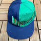 Notre Dame Fighting Irish Graphic Hat | Snap Back | Vintage 1990s College Sports Green & Blue Cap |