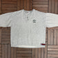 Green Bay Packers Embroidered Graphic Quarter Button Sweater | Size X-Large | Vintage 1990s NFL Football Grey Sweater |