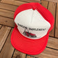 Bangor Implement Bangor, Pennsylvania Graphic Hat | Adjustable With Snap Back | Vintage 1990s Promotional Trucker Cap |