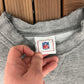 Pittsburgh Steelers Stitched Graphic Crewneck | Size Large | Vintage 1990s NFL Football Grey Sweater |