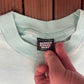 Caution Wide Mood Swings Graphic Tee | Size X-Large | Vintage 1980s Cartoon Cute Teal T-Shirt |