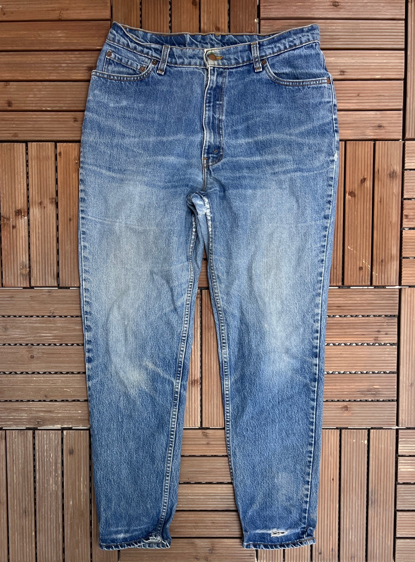 Levi Strauss & Co 512 Slim Fit Blue Denim Jeans | Size 34 | Vintage 1990s Levi's Blue Jeans |