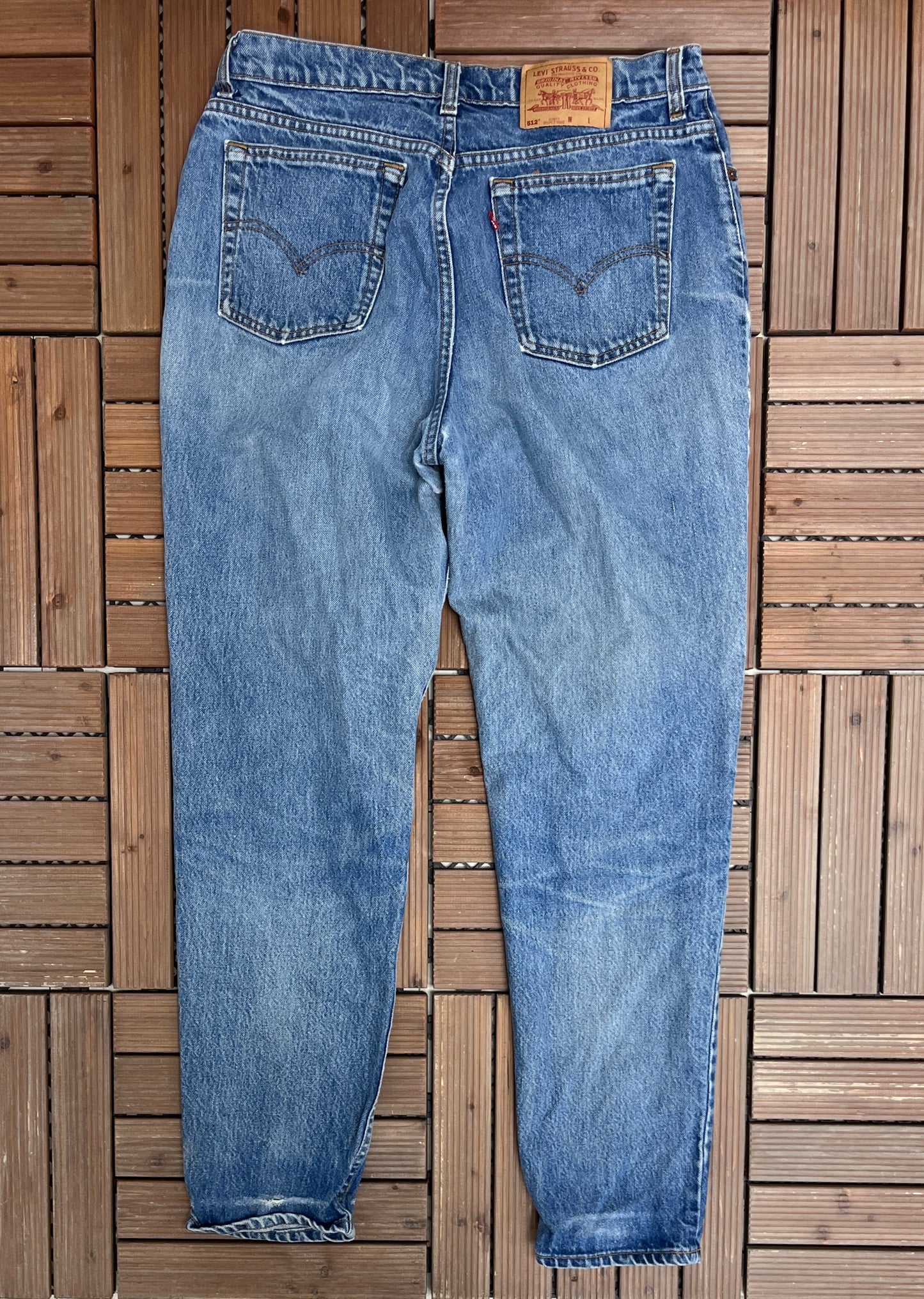 Levi Strauss & Co 512 Slim Fit Blue Denim Jeans | Size 34 | Vintage 1990s Levi's Blue Jeans |