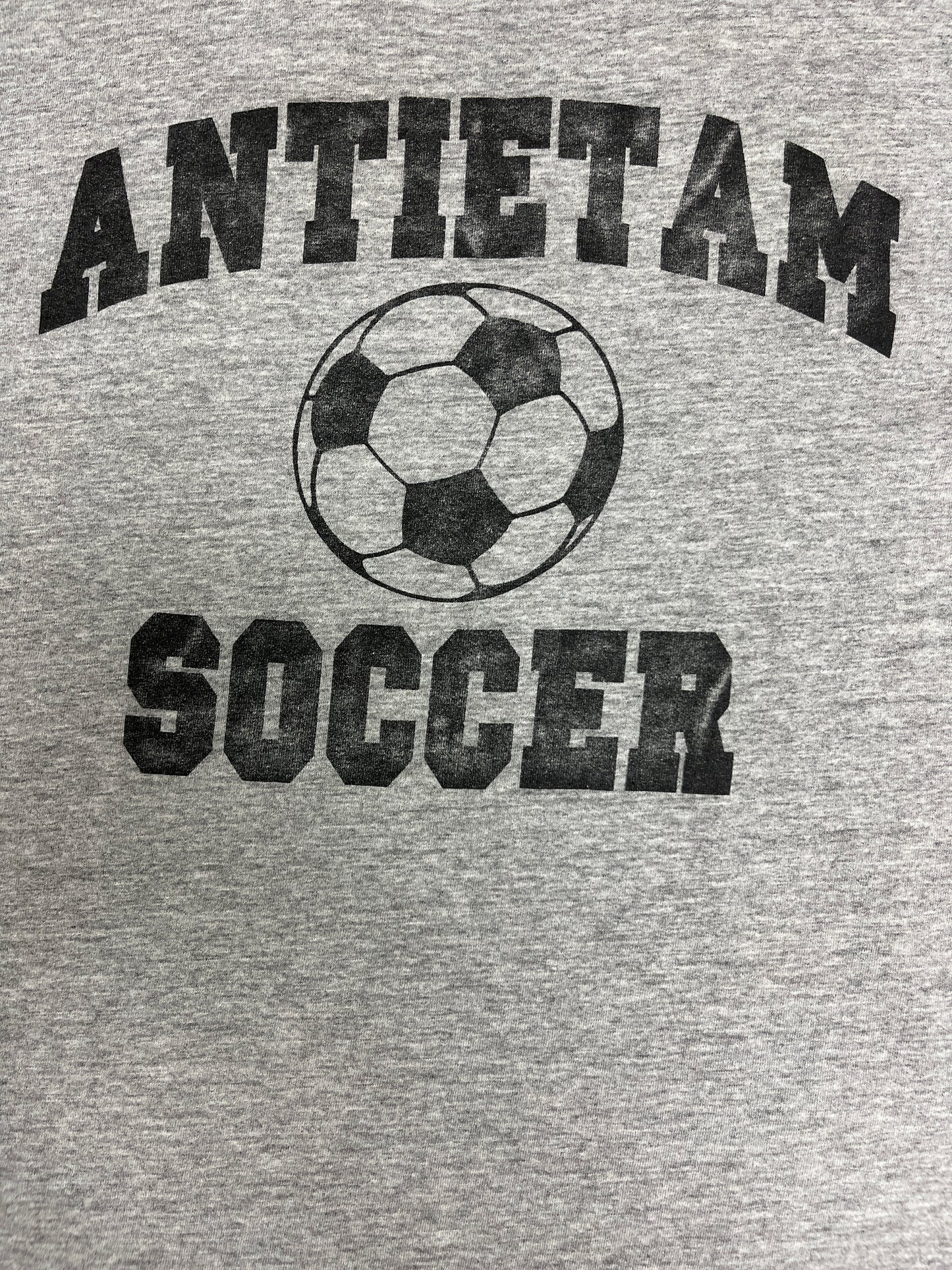 Antietam High School Soccer Graphic Tee | Size X-Large | Vintage 1990s Grey High School T-Shirt | Made in USA | Free Shipping to USA |