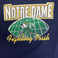 Notre Dame Fighting Irish Graphic Tee | Size X-Large | Vintage 1990s College Sports Blue T-Shirt | Made in USA |