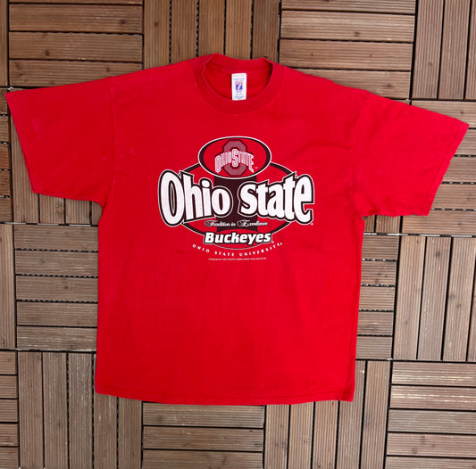 Ohio State Buckeyes Tradition In Excellence Graphic Tee | Size XX-Large | Vintage 1990s College Sports Red T-Shirt |