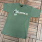 Yellowstone National Park Graphic Tee | Size Medium | Vintage 1990s Tourist Promotional Green T-Shirt | Made in USA | Free Shipping to USA |