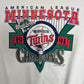 Minnesota Twins American League Champions Graphic Crewneck | Size Large | Vintage 1990s MLB Baseball White Sweater |