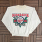 Minnesota Twins American League Champions Graphic Crewneck | Size Large | Vintage 1990s MLB Baseball White Sweater |