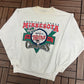 Minnesota Twins American League Champions Graphic Crewneck | Size Large | Vintage 1990s MLB Baseball White Sweater |