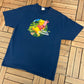 Winnie The Pooh & Piglet True Friends Graphic Tee | Size X-Large | Vintage 1990s Cartoon Blue T-Shirt | Free Shipping to USA |