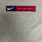 Nike Volleyball Graphic Tee | Size Small | Vintage 2000s Silver Tag Nike Branded Promotional Grey T-Shirt | Free Shipping to USA |