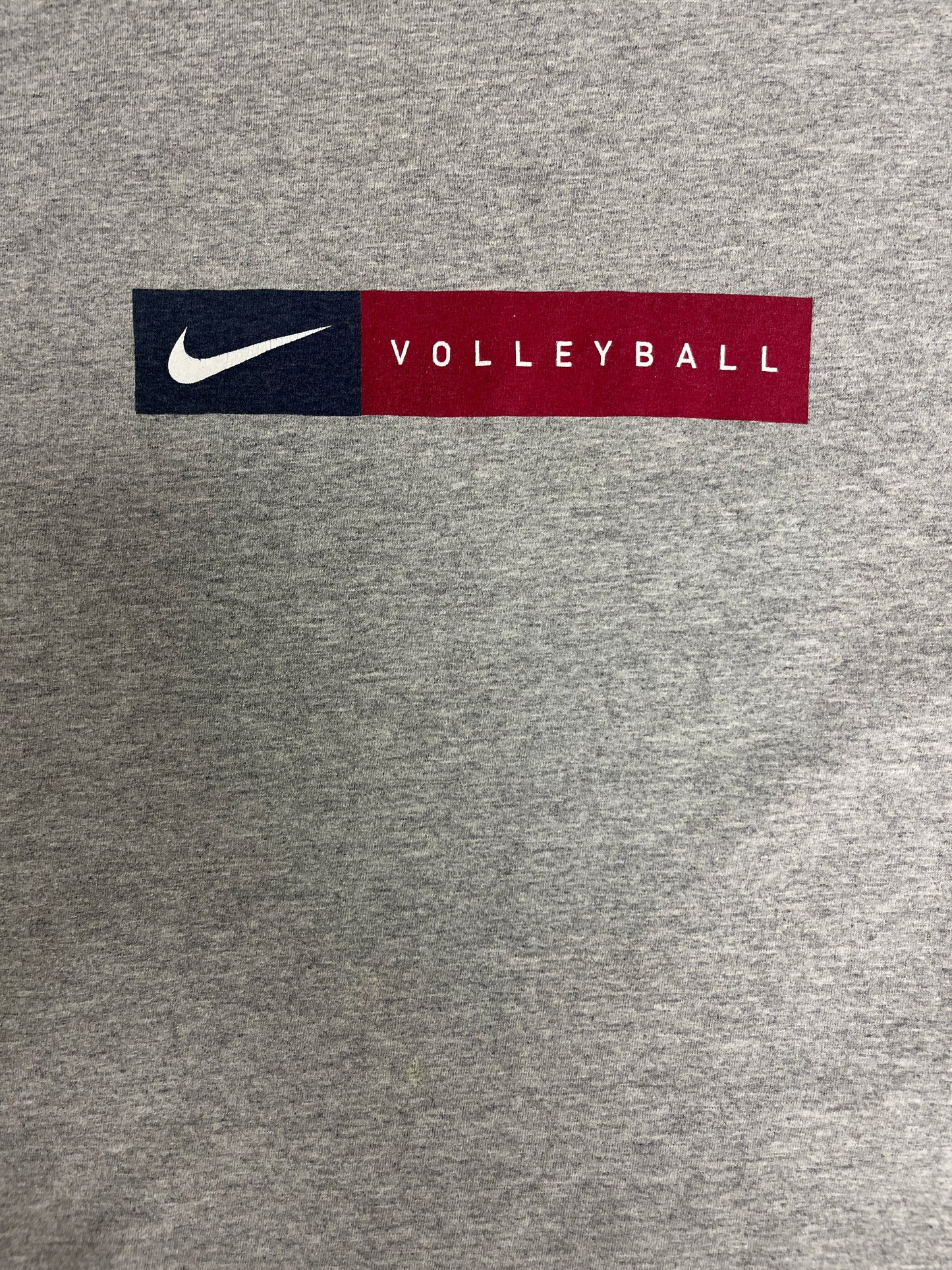 Nike Volleyball Graphic Tee | Size Small | Vintage 2000s Silver Tag Nike Branded Promotional Grey T-Shirt | Free Shipping to USA |