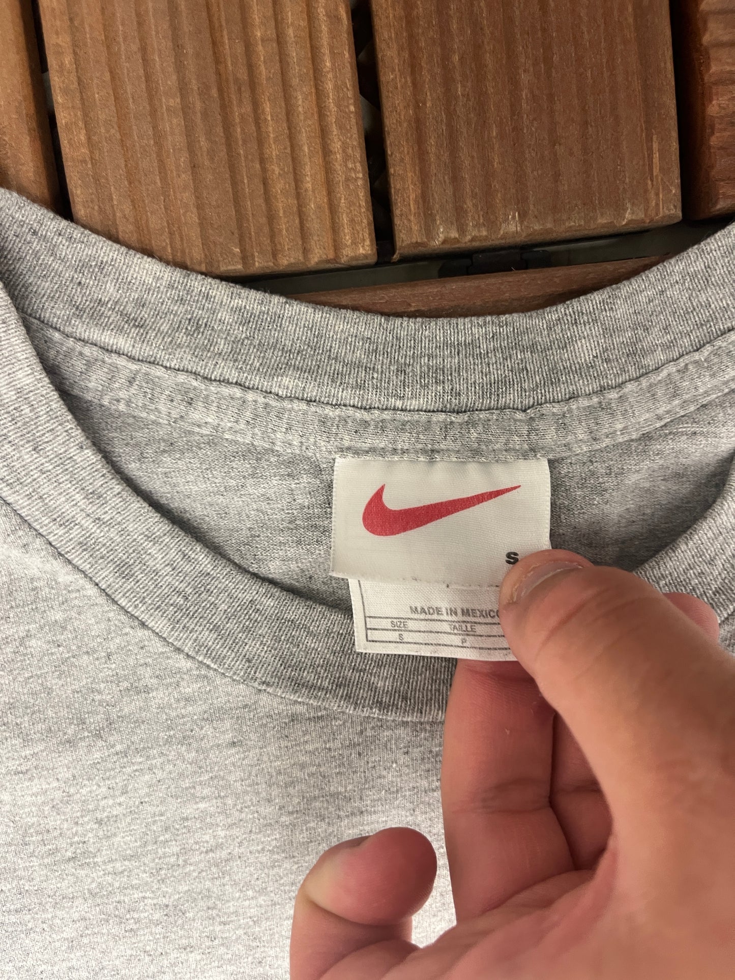 Nike Volleyball Graphic Tee | Size Small | Vintage 2000s Silver Tag Nike Branded Promotional Grey T-Shirt | Free Shipping to USA |