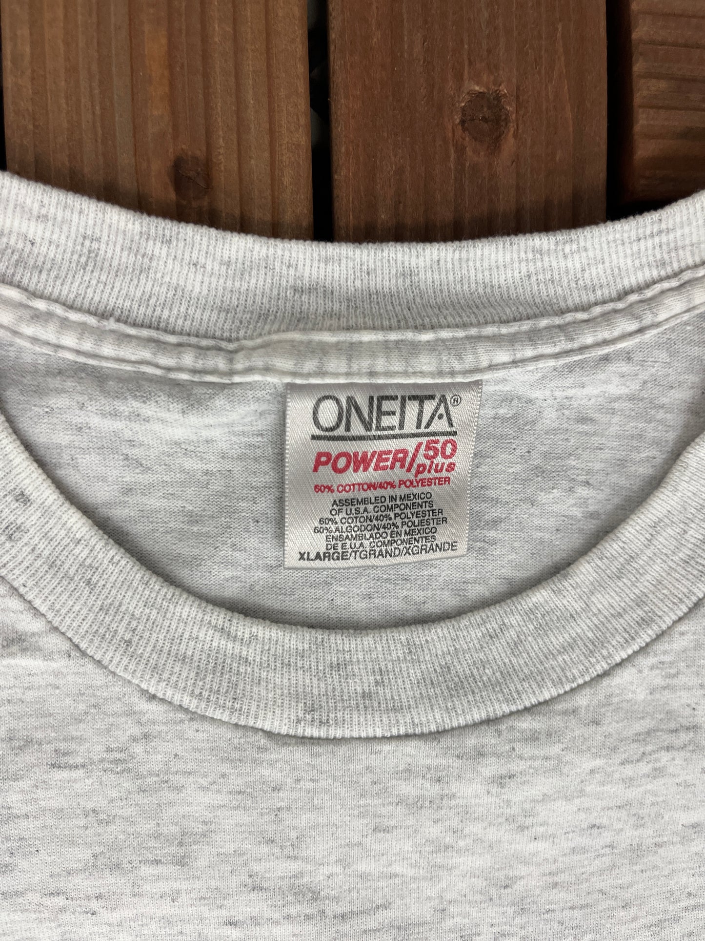 V&M Towing Graphic Tee | Size X-Large | Vintage 1990s Tourist Promotional Single Stitch Grey T-Shirt | Free Shipping to USA |