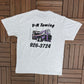V&M Towing Graphic Tee | Size X-Large | Vintage 1990s Tourist Promotional Single Stitch Grey T-Shirt | Free Shipping to USA |