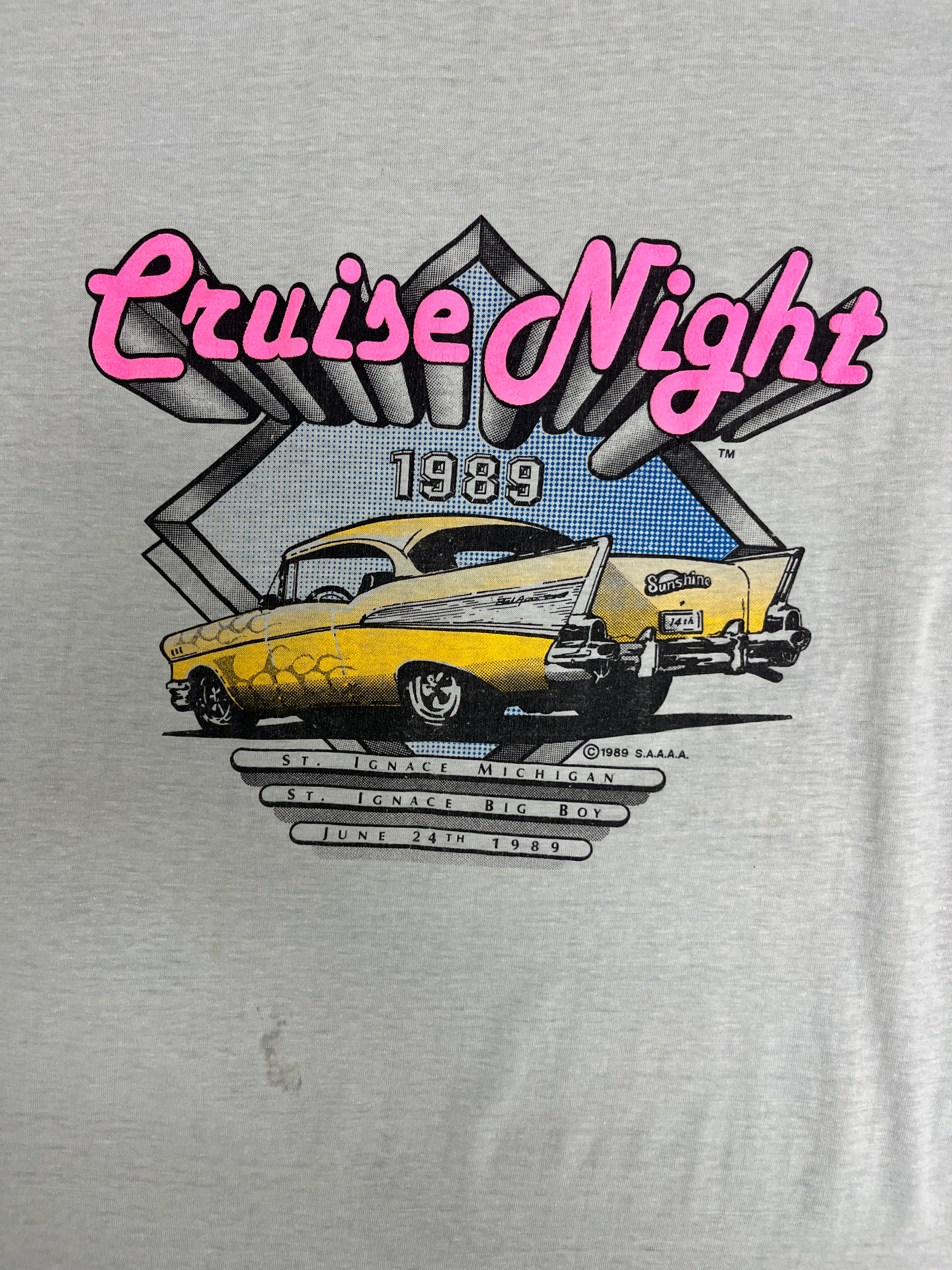 Cruise Night St. Ignace, Michigan Graphic Tee | Size X-Large