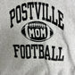 Postville High School Football Graphic Crewneck | Size X-Large | Vintage 1990s High School Football Grey Sweater |
