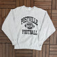 Postville High School Football Graphic Crewneck | Size X-Large | Vintage 1990s High School Football Grey Sweater |
