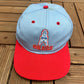 Houston Oilers Embroidered Graphic Hat | One Size With A Snap Back | Vintage 1990s NFL Football Light Blue Cap |