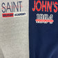 Saint John's Military Academy Graphic Crewneck | Size X-Large | Vintage 1990s Military Promotional Blue Sweater |